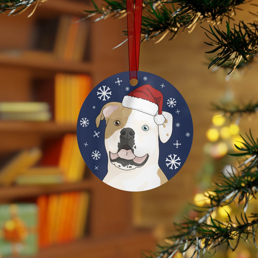 American Bulldog | 2023 Holiday Ornament - Detezi Designs-10706898000837350823