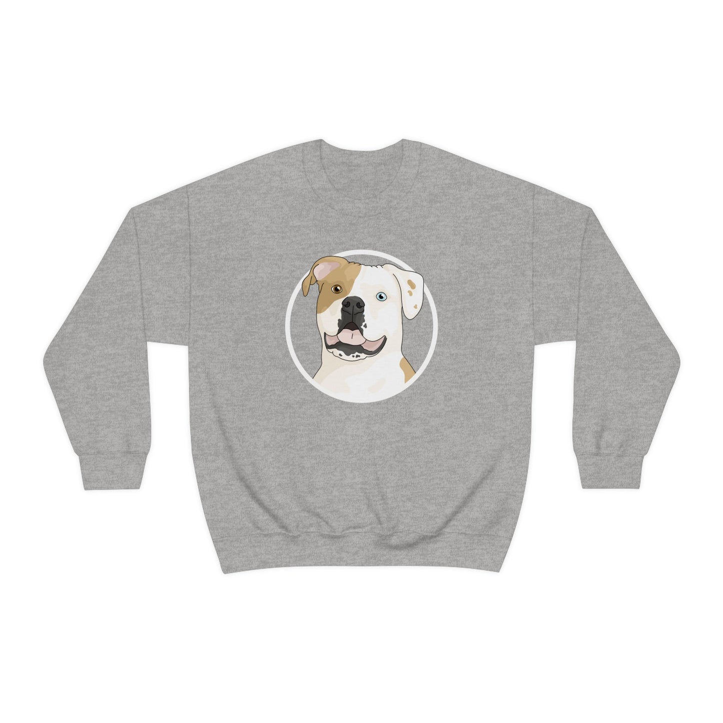 American Bulldog Circle | Crewneck Sweatshirt - Detezi Designs-31379620774612918074