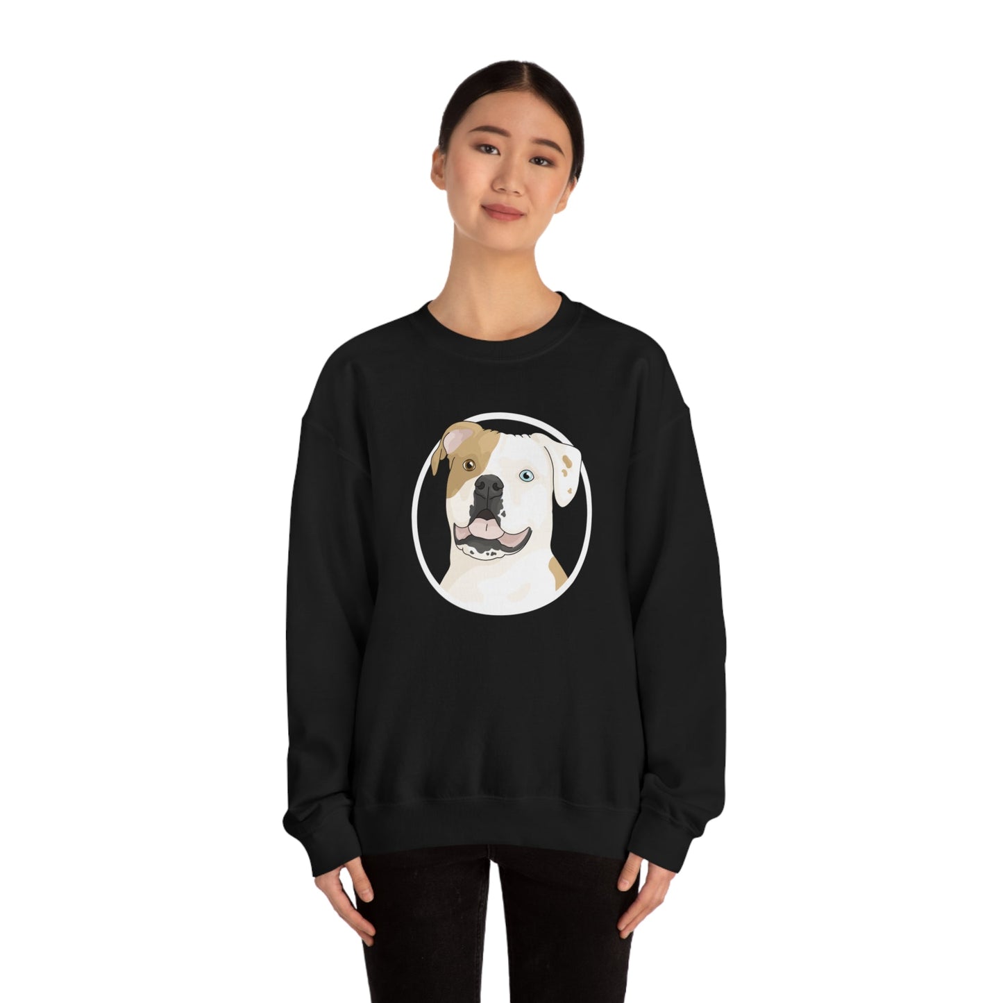 American Bulldog Circle | Crewneck Sweatshirt - Detezi Designs-31379620774612918074