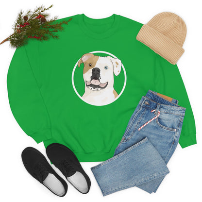 American Bulldog Circle | Crewneck Sweatshirt - Detezi Designs-31379620774612918074