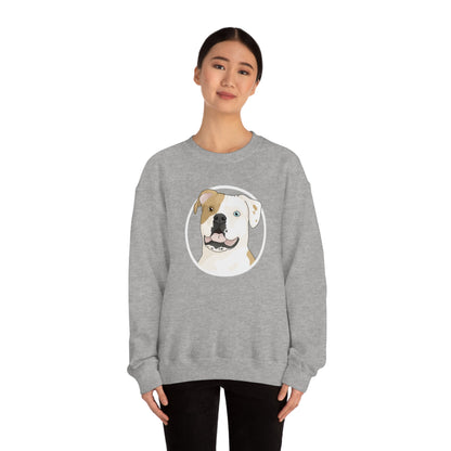 American Bulldog Circle | Crewneck Sweatshirt - Detezi Designs-31379620774612918074