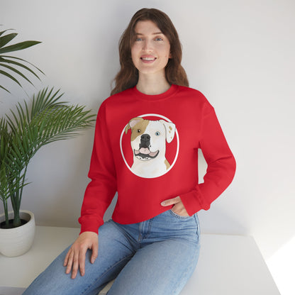 American Bulldog Circle | Crewneck Sweatshirt - Detezi Designs-31379620774612918074