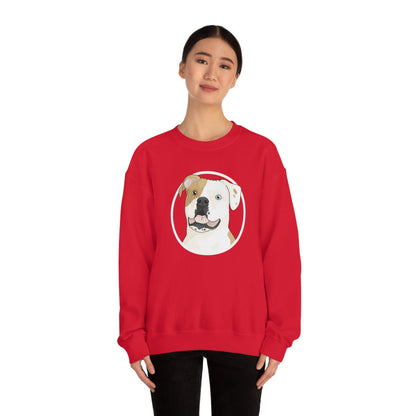 American Bulldog Circle | Crewneck Sweatshirt - Detezi Designs-31379620774612918074