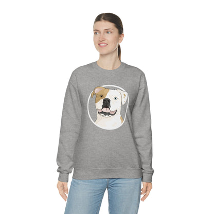 American Bulldog Circle | Crewneck Sweatshirt - Detezi Designs-31379620774612918074