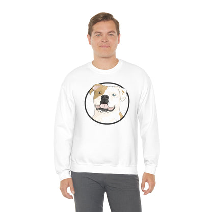 American Bulldog Circle | Crewneck Sweatshirt - Detezi Designs-31379620774612918074