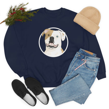 American Bulldog Circle | Crewneck Sweatshirt - Detezi Designs-31379620774612918074