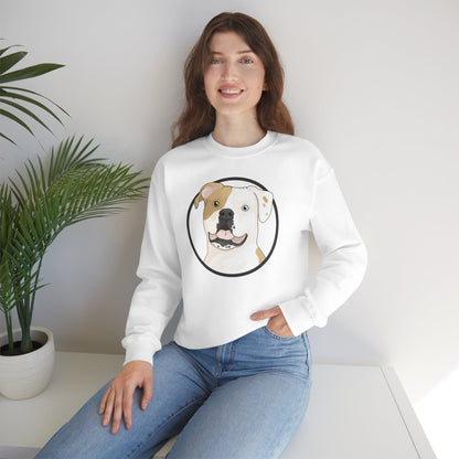 American Bulldog Circle | Crewneck Sweatshirt - Detezi Designs-31379620774612918074