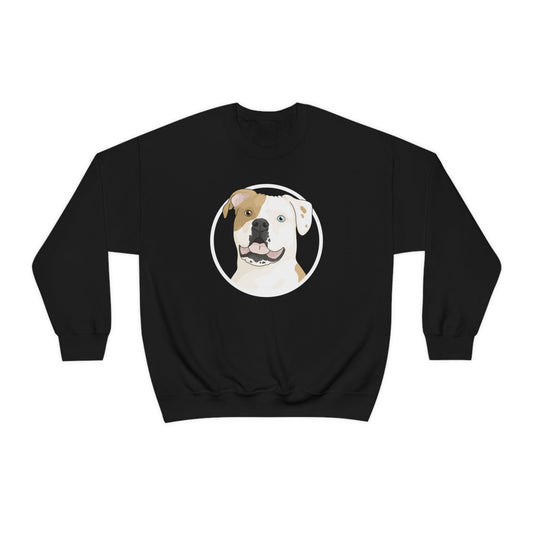 American Bulldog Circle | Crewneck Sweatshirt - Detezi Designs-31644270334747605025
