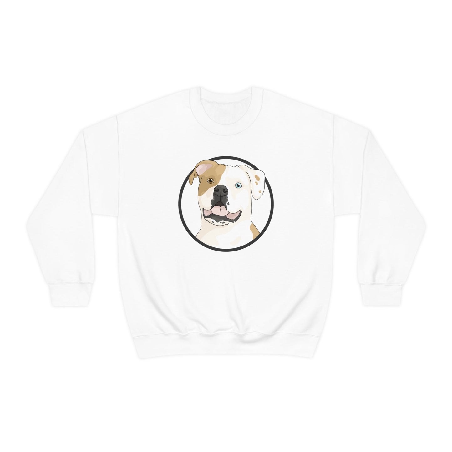 American Bulldog Circle | Crewneck Sweatshirt - Detezi Designs-43870994571326375300