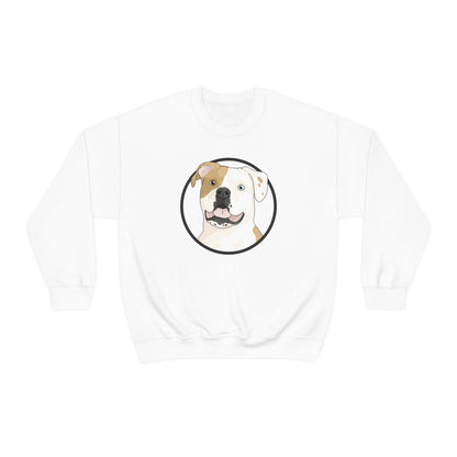 American Bulldog Circle | Crewneck Sweatshirt - Detezi Designs-43870994571326375300