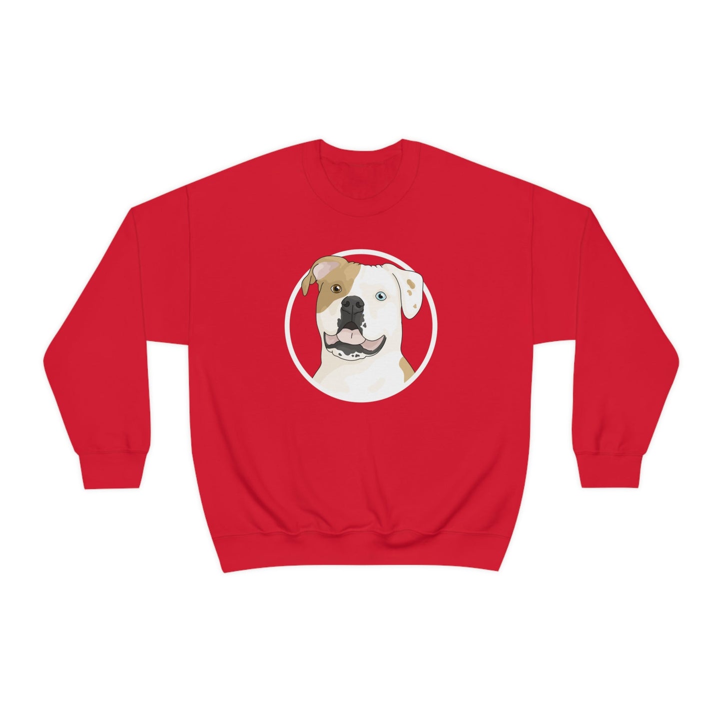 American Bulldog Circle | Crewneck Sweatshirt - Detezi Designs-94611275847839425951