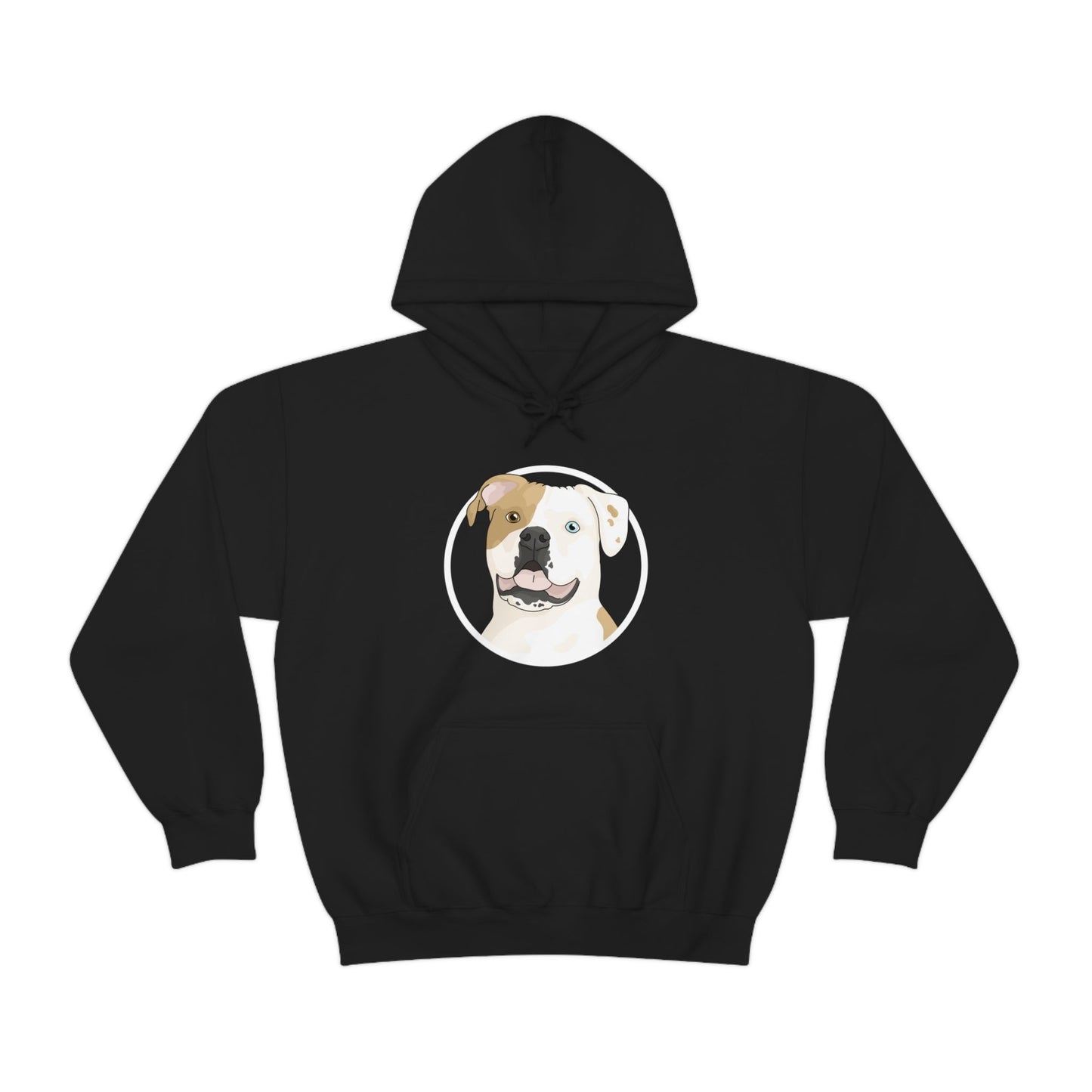 American Bulldog Circle | Hooded Sweatshirt - Detezi Designs-18125779336414341829