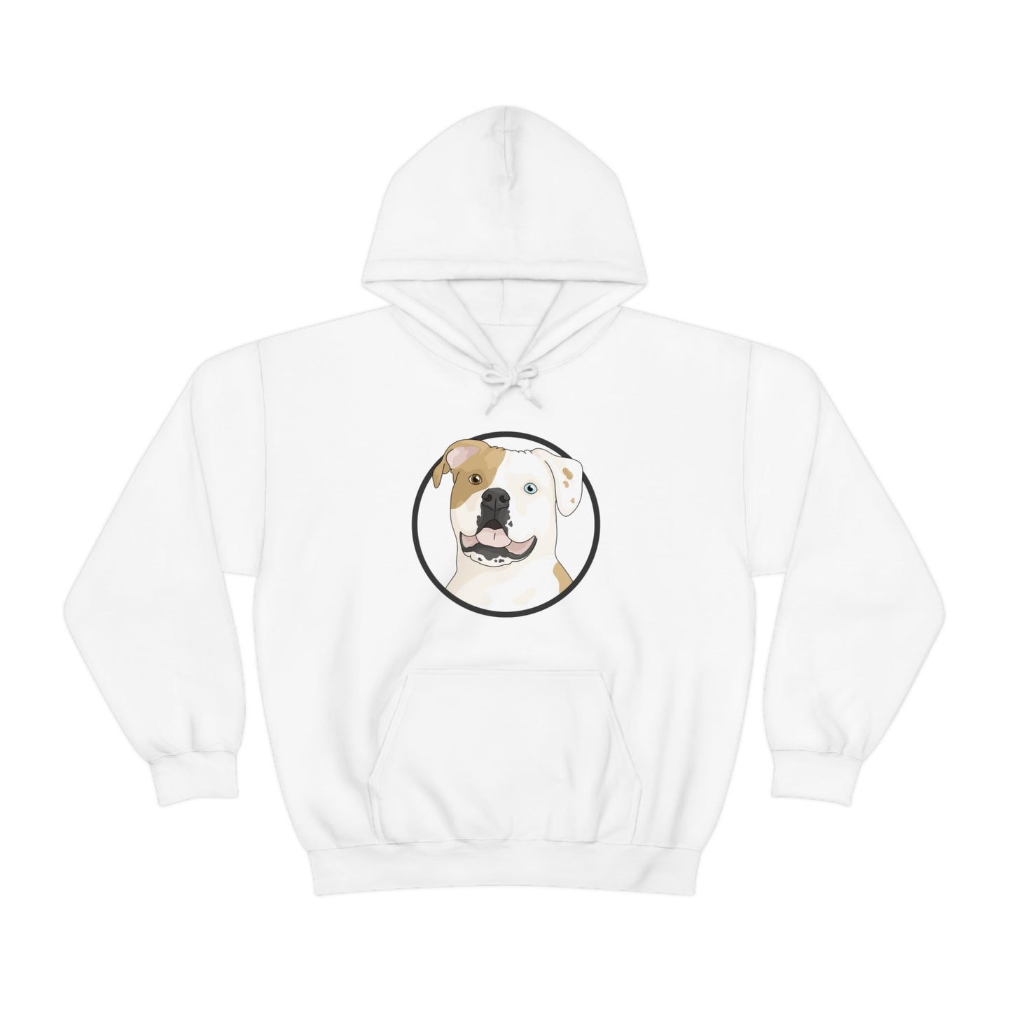 American Bulldog Circle | Hooded Sweatshirt - Detezi Designs-19310502285769227784