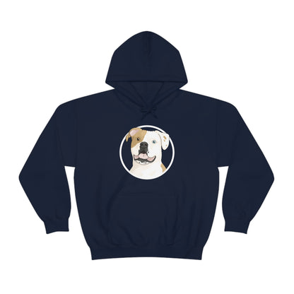 American Bulldog Circle | Hooded Sweatshirt - Detezi Designs-24548757146039812991