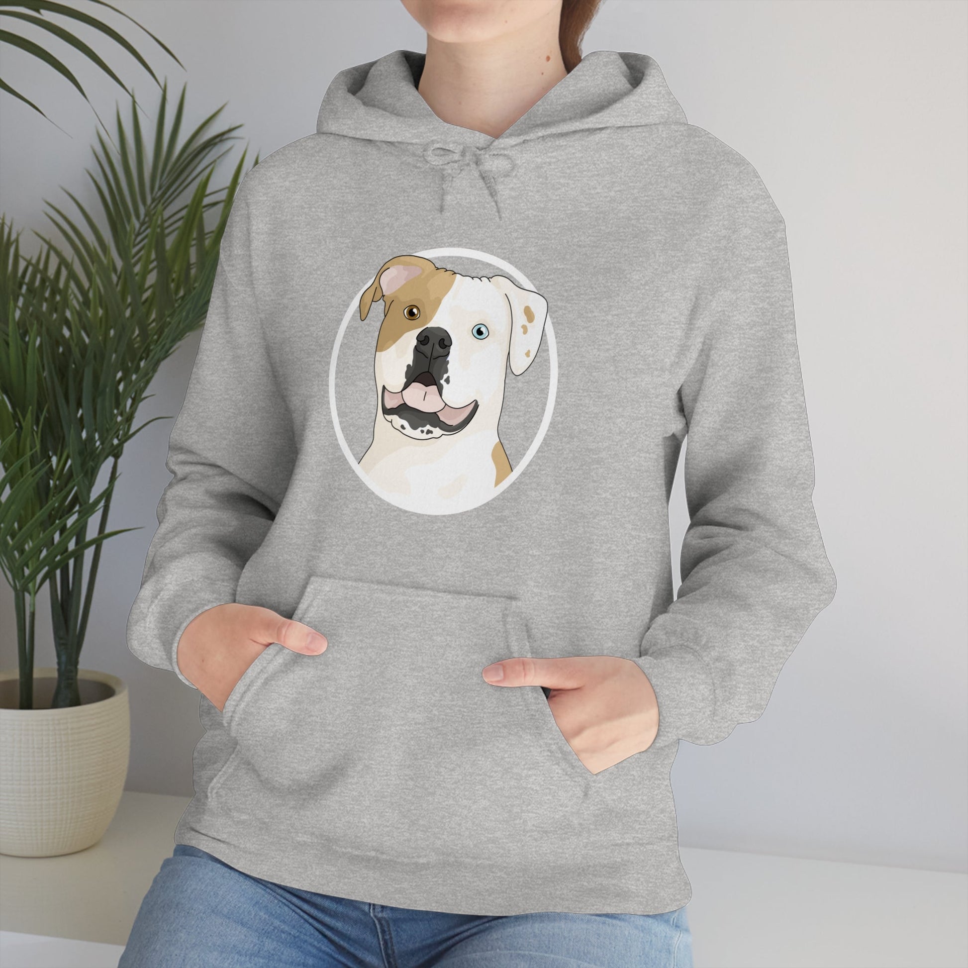 American Bulldog Circle | Hooded Sweatshirt - Detezi Designs-29456026752650521158