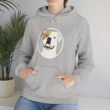 Load image into Gallery viewer, American Bulldog Circle | Hooded Sweatshirt - Detezi Designs-29456026752650521158
