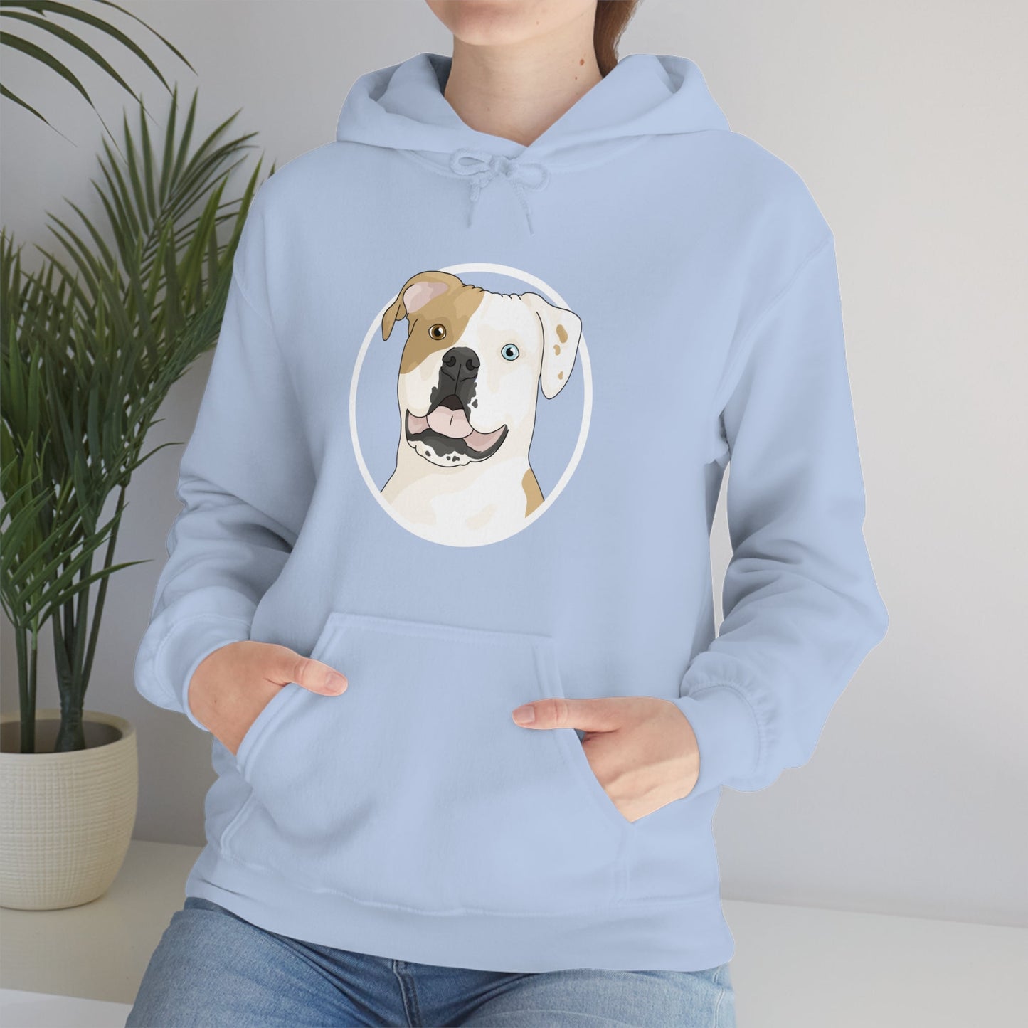 American Bulldog Circle | Hooded Sweatshirt - Detezi Designs-29456026752650521158