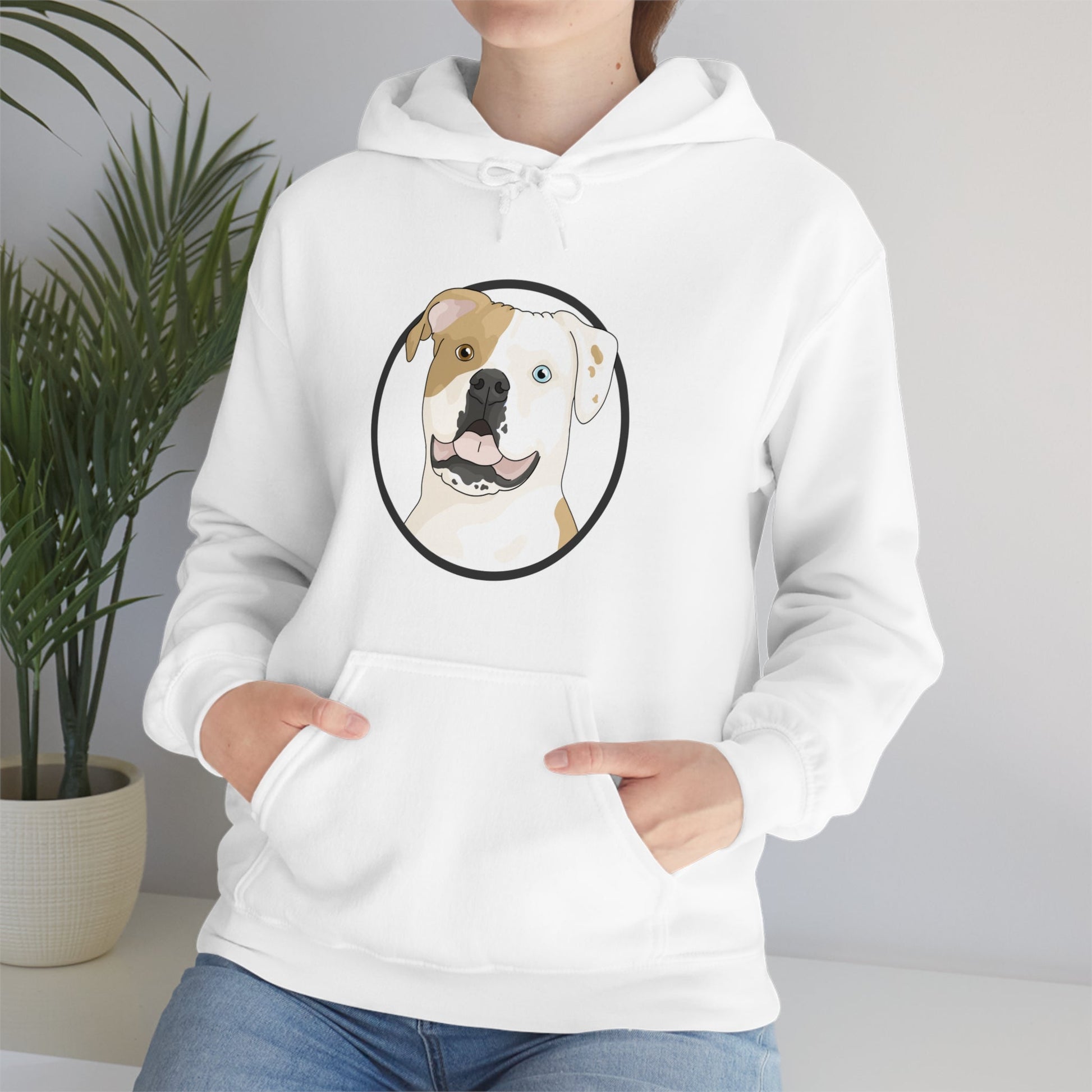 American Bulldog Circle | Hooded Sweatshirt - Detezi Designs-29456026752650521158