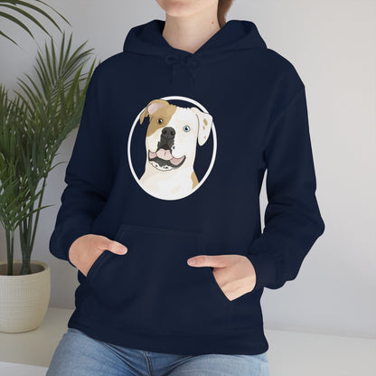 American Bulldog Circle | Hooded Sweatshirt - Detezi Designs-29456026752650521158