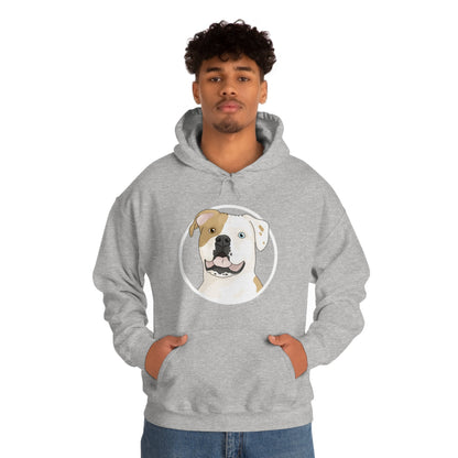 American Bulldog Circle | Hooded Sweatshirt - Detezi Designs-29456026752650521158