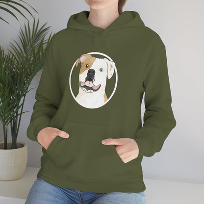 American Bulldog Circle | Hooded Sweatshirt - Detezi Designs-29456026752650521158