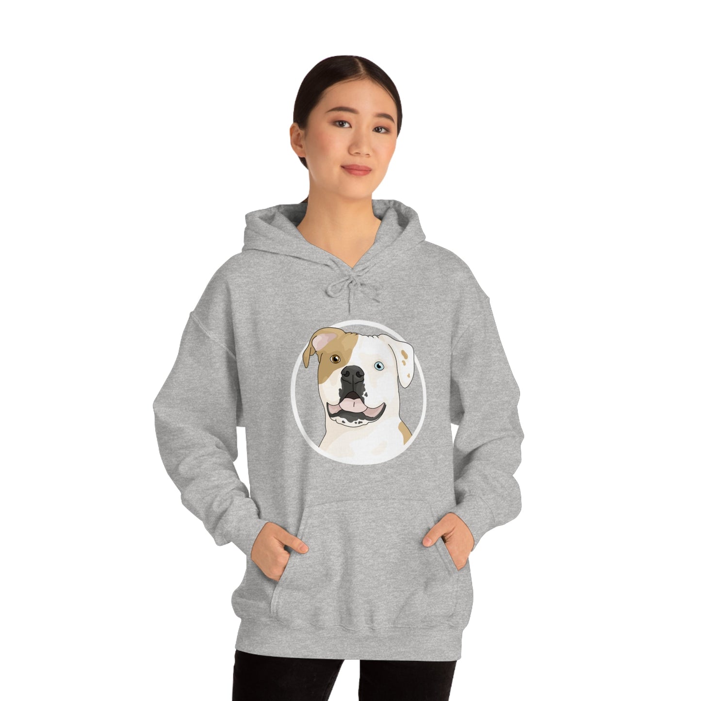 American Bulldog Circle | Hooded Sweatshirt - Detezi Designs-29456026752650521158