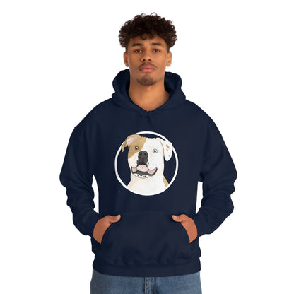 American Bulldog Circle | Hooded Sweatshirt - Detezi Designs-29456026752650521158