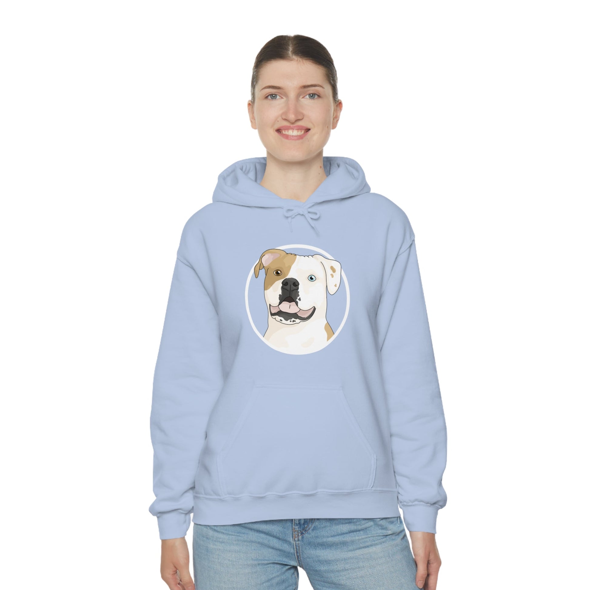 American Bulldog Circle | Hooded Sweatshirt - Detezi Designs-29456026752650521158