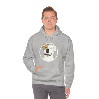 American Bulldog Circle | Hooded Sweatshirt - Detezi Designs-29456026752650521158