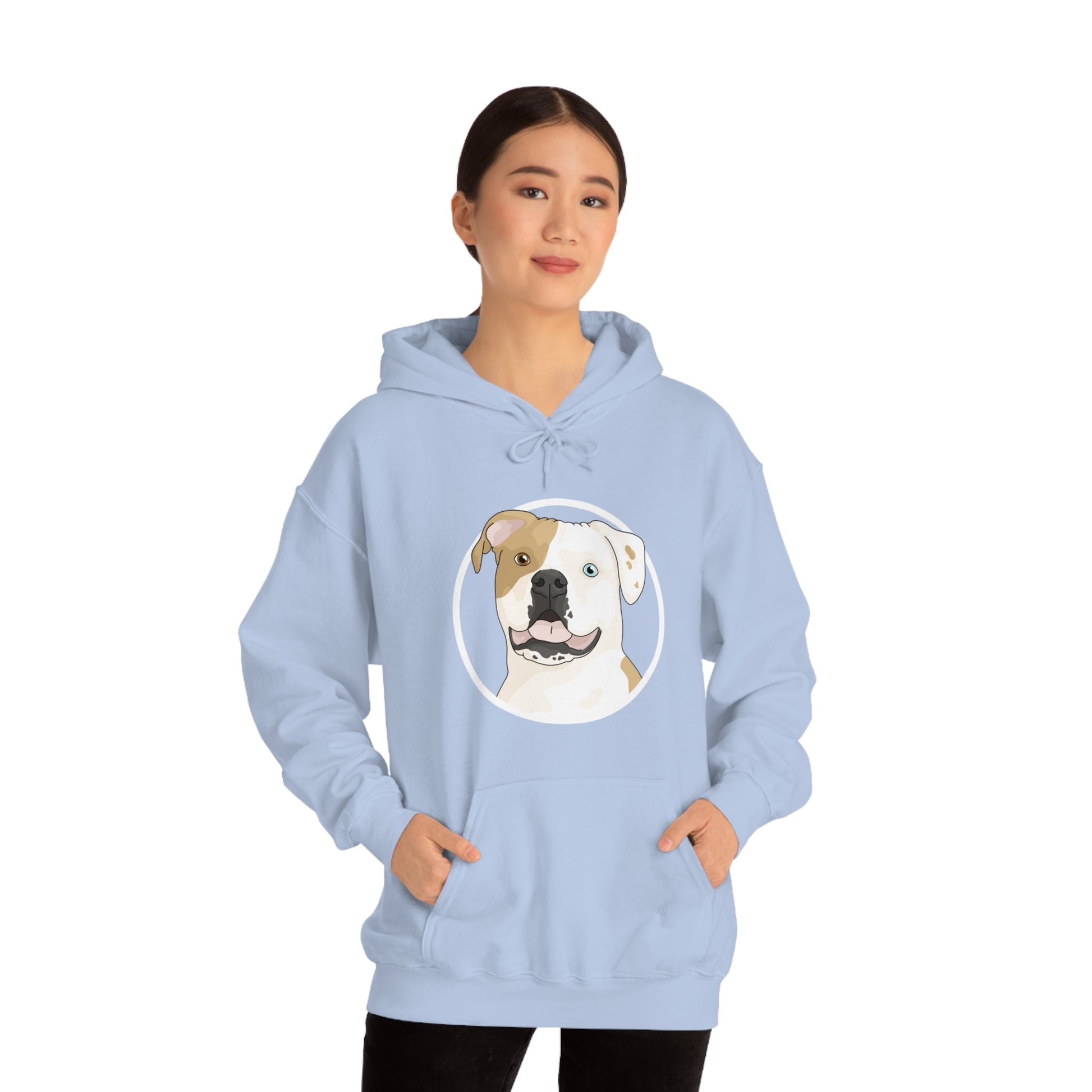 American Bulldog Circle | Hooded Sweatshirt - Detezi Designs-29456026752650521158