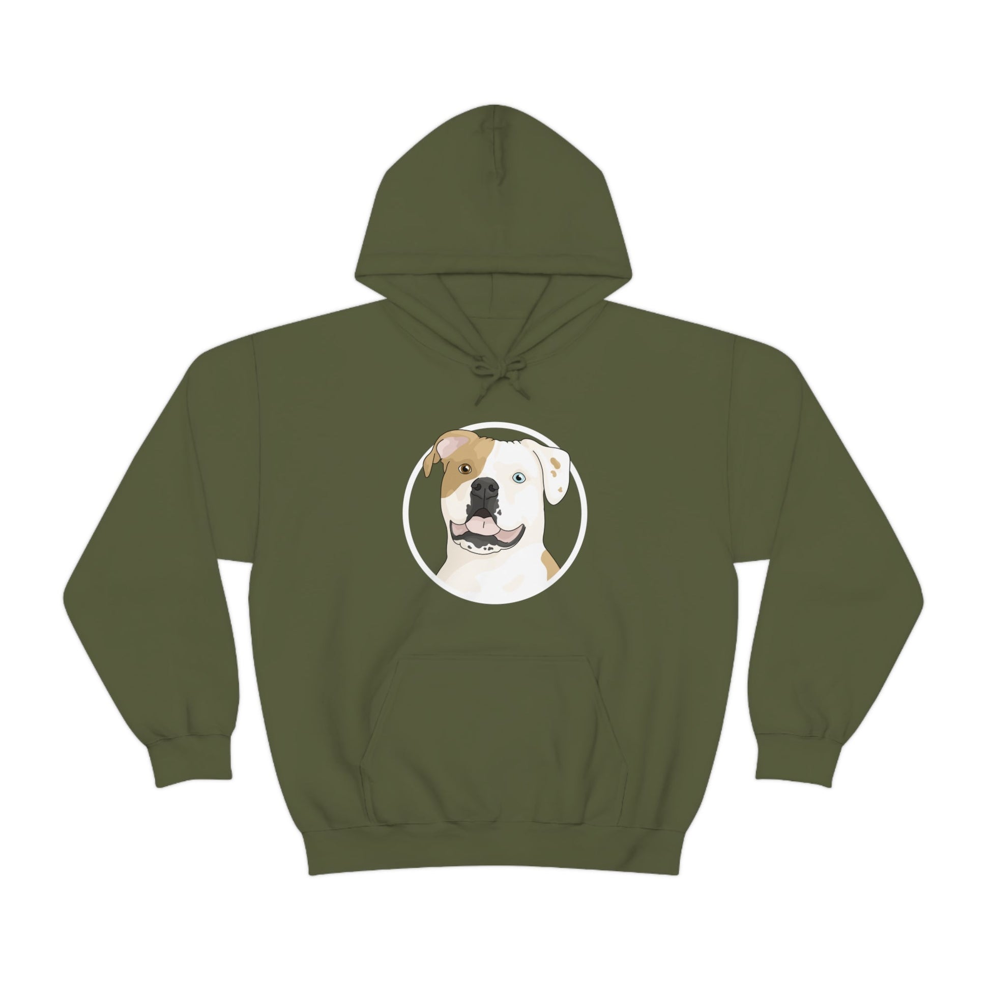 American Bulldog Circle | Hooded Sweatshirt - Detezi Designs-54824560837547490296