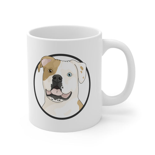 American Bulldog Circle | Mug - Detezi Designs-28039998225578615194