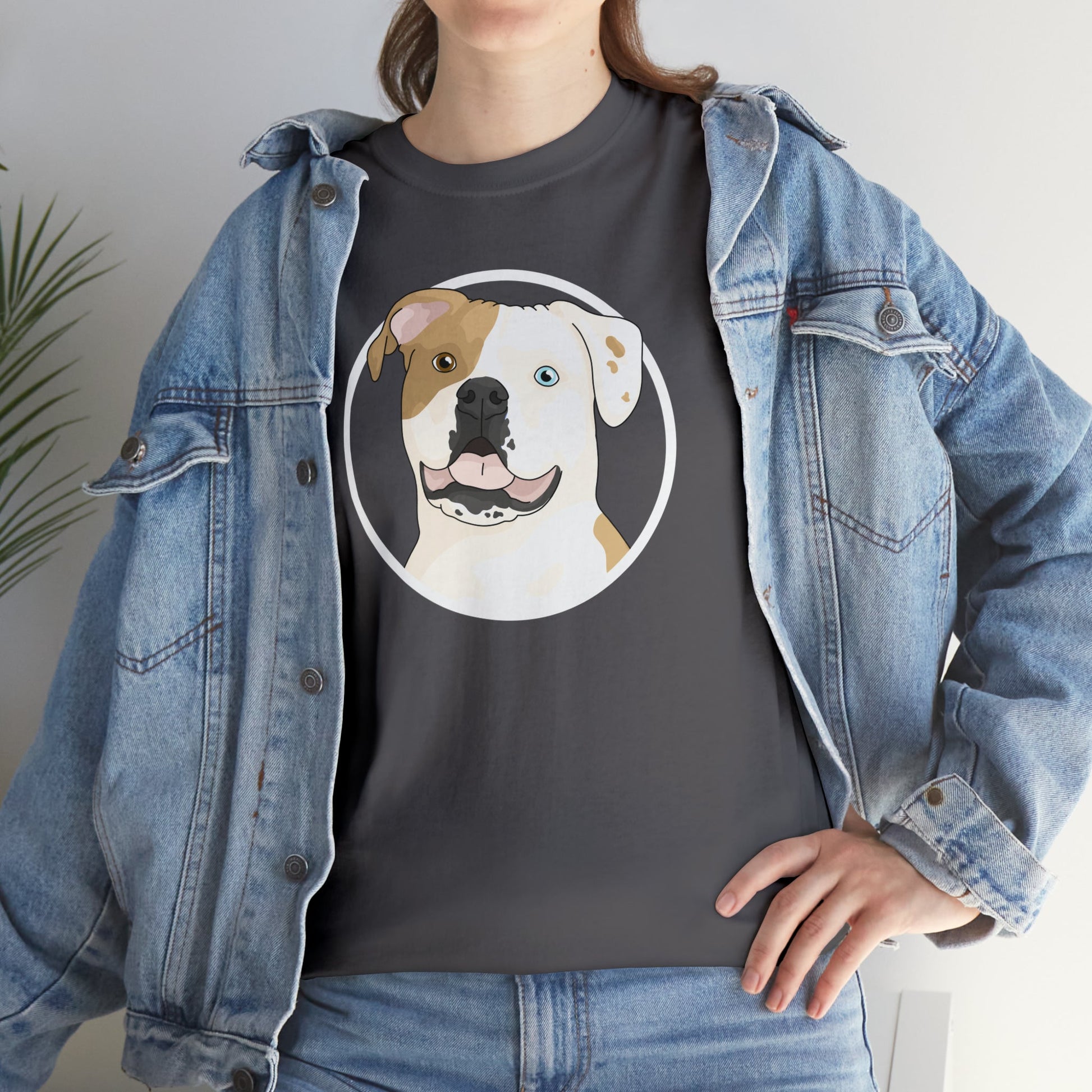 American Bulldog Circle | T-shirt - Detezi Designs-19429575815547205586