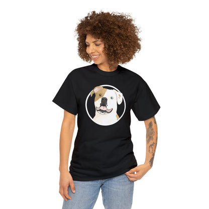 American Bulldog Circle | T-shirt - Detezi Designs-19429575815547205586