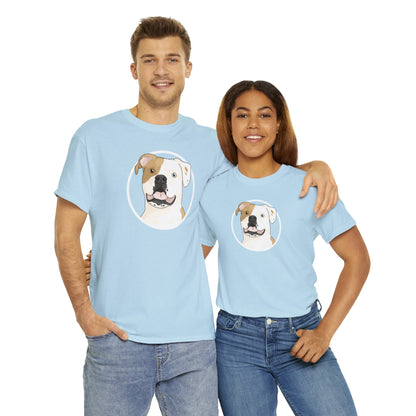 American Bulldog Circle | T-shirt - Detezi Designs-19429575815547205586