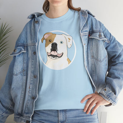 American Bulldog Circle | T-shirt - Detezi Designs-19429575815547205586