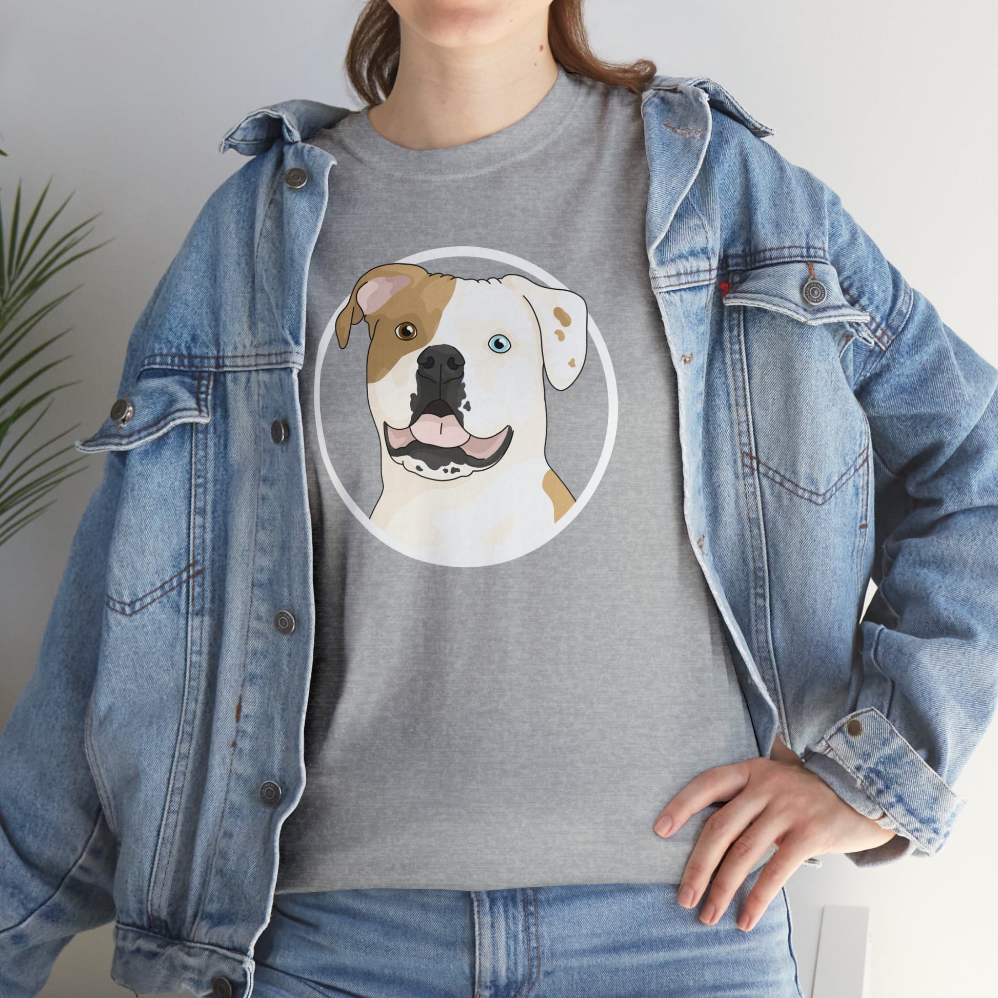 American Bulldog Circle | T-shirt - Detezi Designs-19429575815547205586