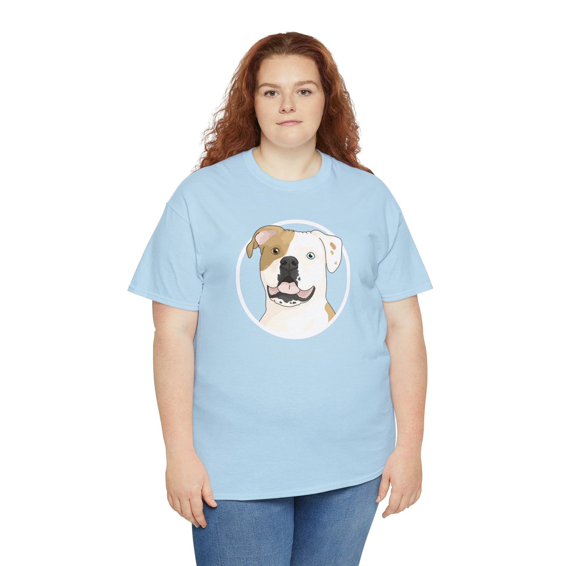 American Bulldog Circle | T-shirt - Detezi Designs-19429575815547205586