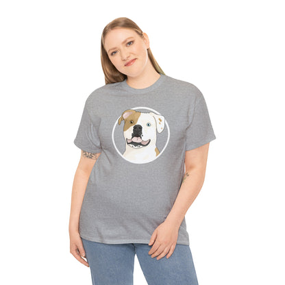 American Bulldog Circle | T-shirt - Detezi Designs-19429575815547205586