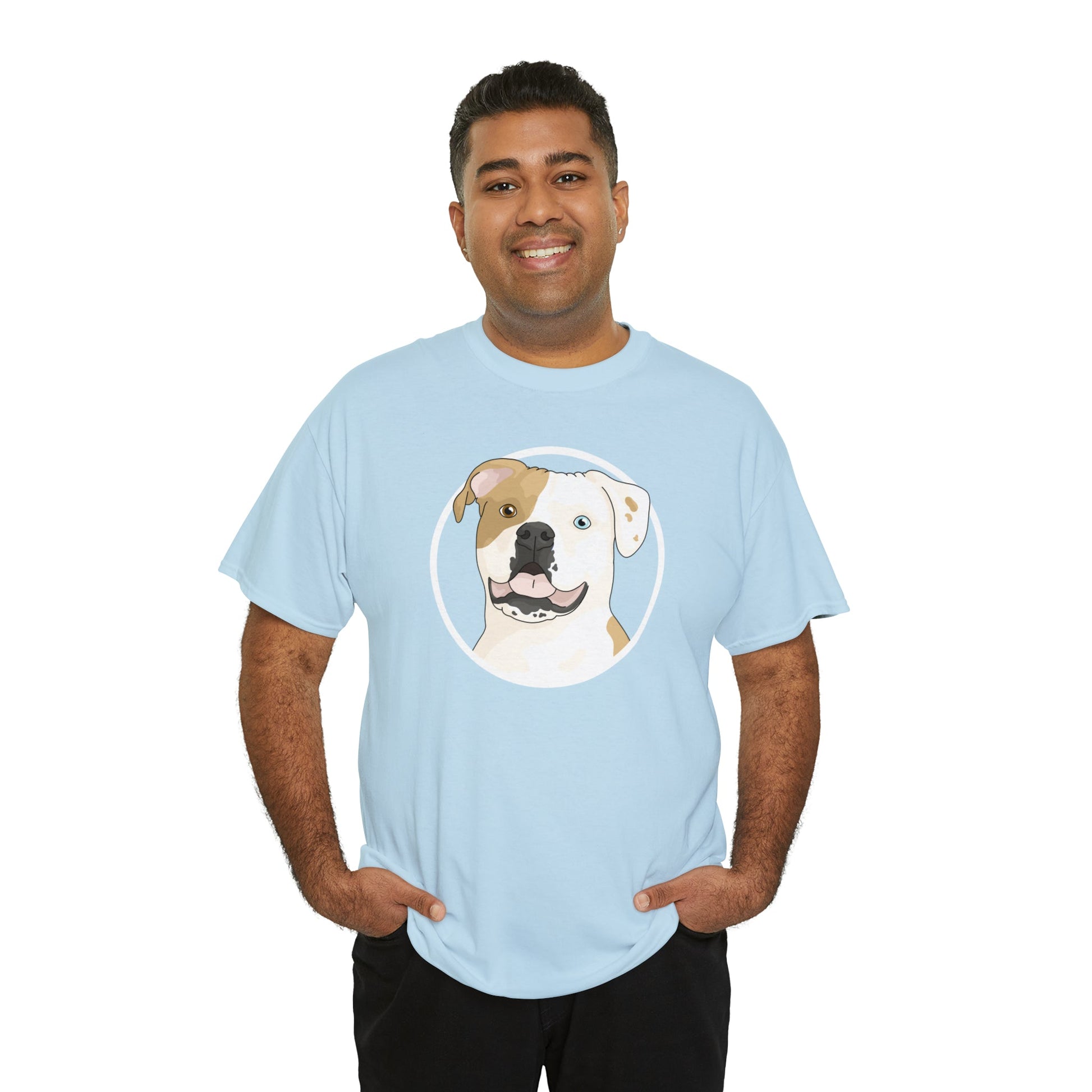 American Bulldog Circle | T-shirt - Detezi Designs-19429575815547205586