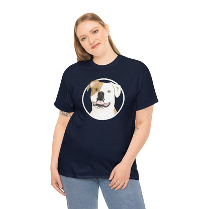 American Bulldog Circle | T-shirt - Detezi Designs-19429575815547205586