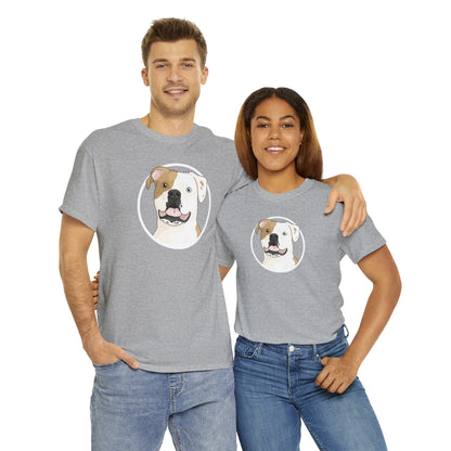 American Bulldog Circle | T-shirt - Detezi Designs-19429575815547205586