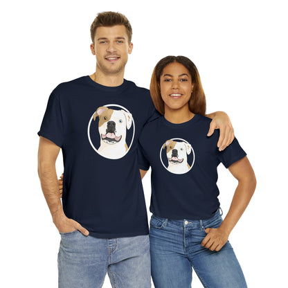 American Bulldog Circle | T-shirt - Detezi Designs-19429575815547205586