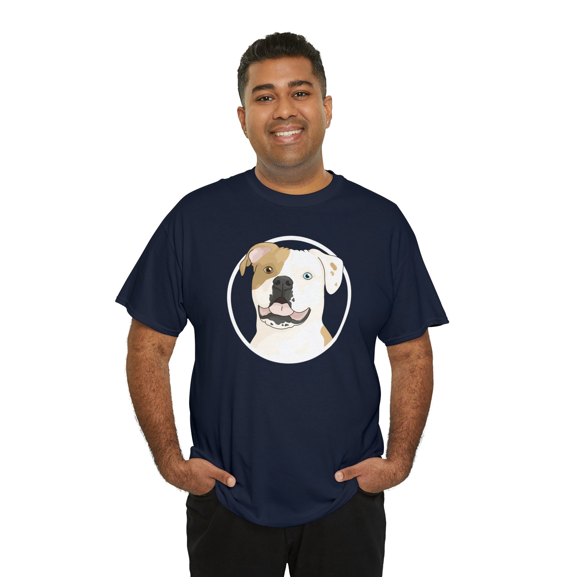 American Bulldog Circle | T-shirt - Detezi Designs-19429575815547205586