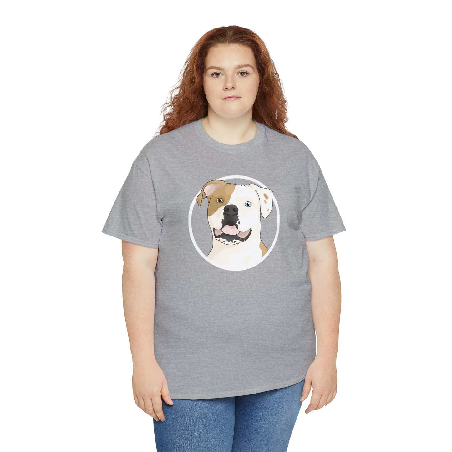 American Bulldog Circle | T-shirt - Detezi Designs-19429575815547205586