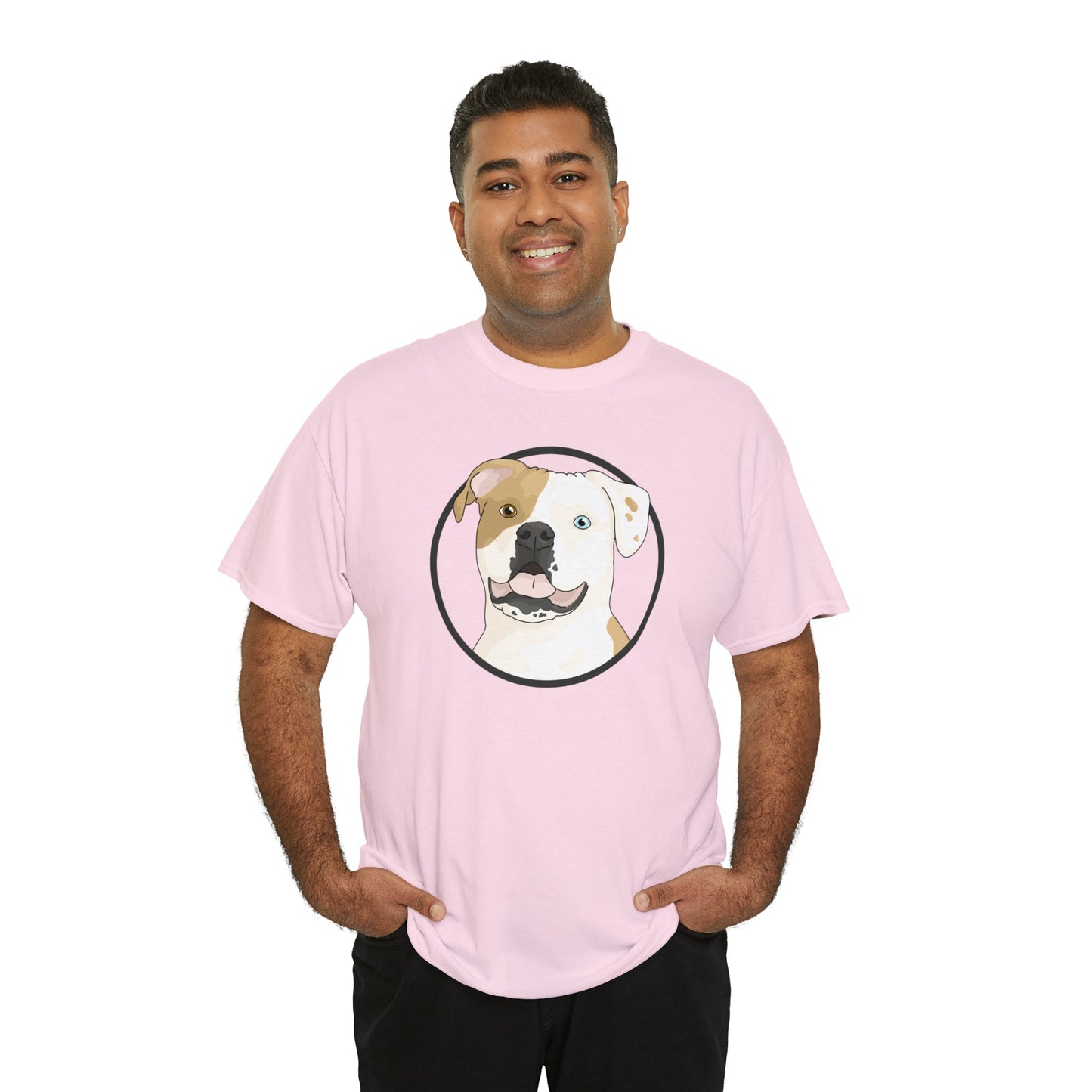 American Bulldog Circle | T-shirt - Detezi Designs-19429575815547205586