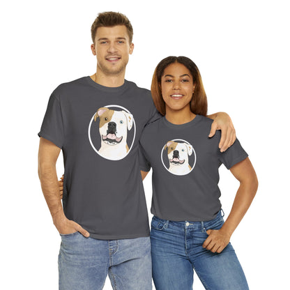 American Bulldog Circle | T-shirt - Detezi Designs-19429575815547205586