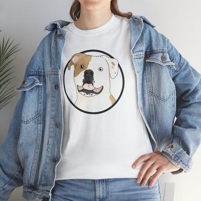 American Bulldog Circle | T-shirt - Detezi Designs-19429575815547205586