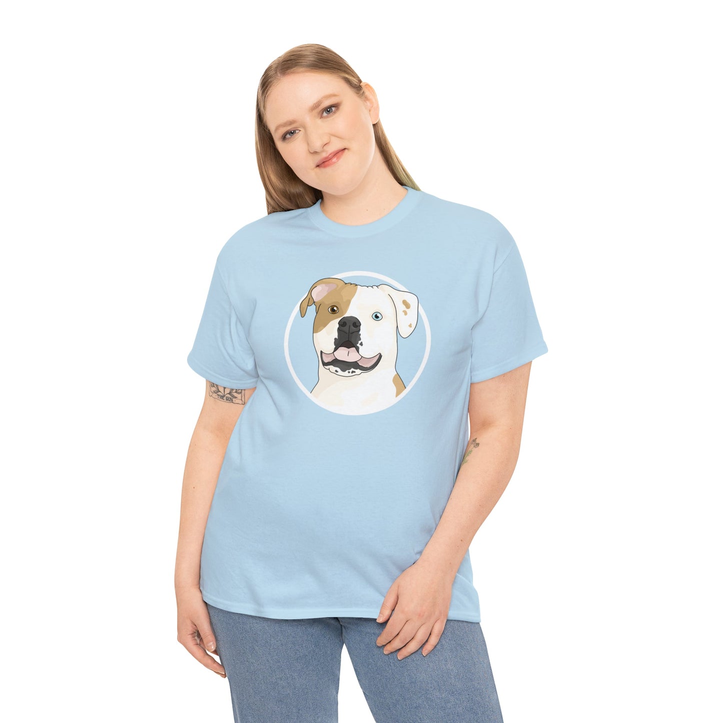 American Bulldog Circle | T-shirt - Detezi Designs-19429575815547205586