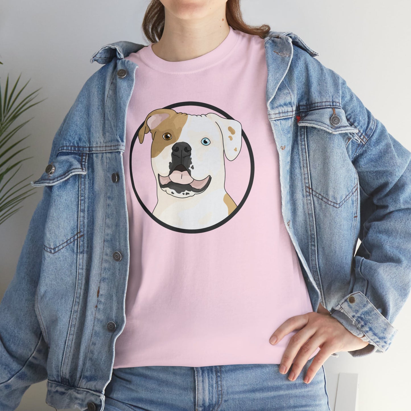 American Bulldog Circle | T-shirt - Detezi Designs-19429575815547205586